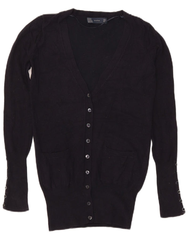 Sweter damski Zara Cardigan UK 10 Small Granatowy Rayon