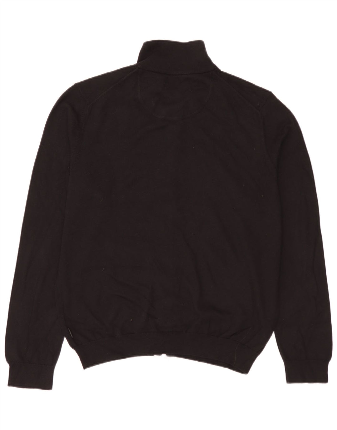 Męski sweter rozpinany Hugo Boss o regularnym kroju, duży, czarny, bawełniany