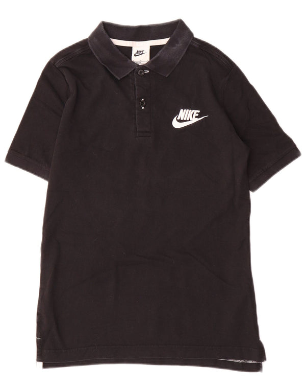 Chłopięca koszulka polo Nike na 12-13 lat, duża, czarna, bawełniana
