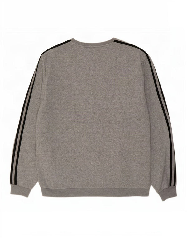 Bluza męska Adidas XL, szara, nakrapiana bawełna
