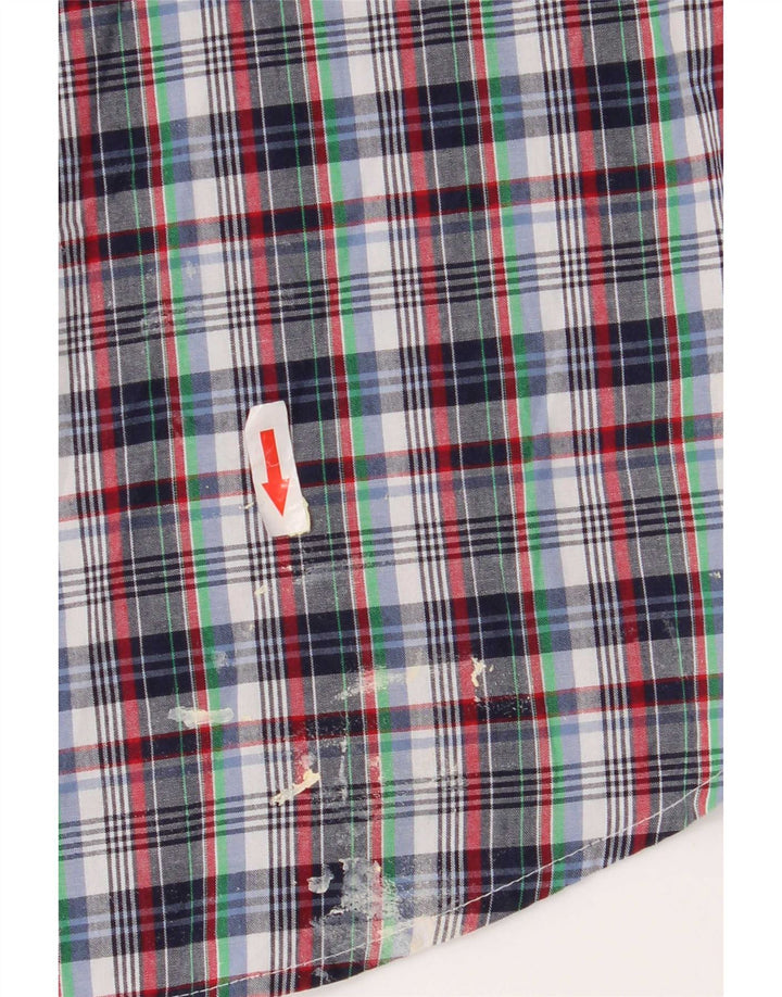Męska koszula z krótkim rękawem Chaps Easy Care, 2XL, wielobarwna, bawełniana krata