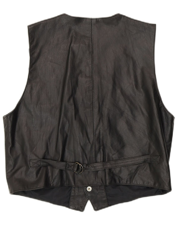 Damska kamizelka skórzana Rifle UK 16, duża czarna Biker