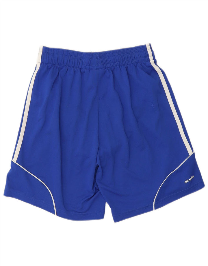Męskie spodenki sportowe Adidas Climalite, małe, niebieskie, poliestrowe
