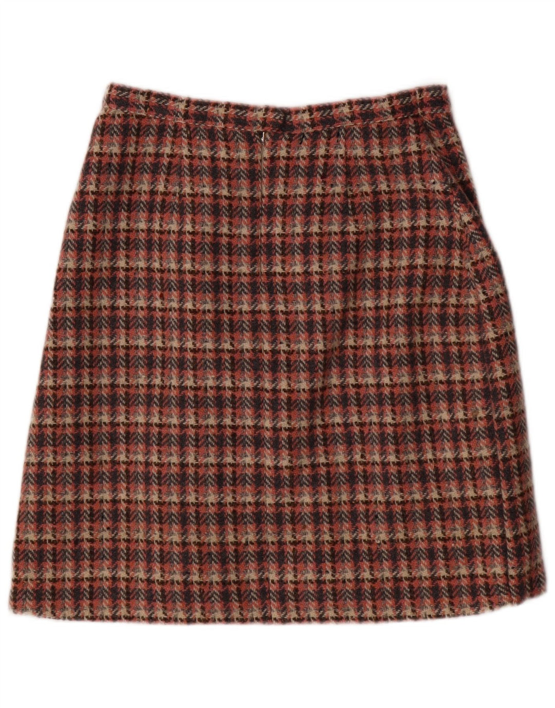 Vintage damska spódnica w kształcie litery A EU 38 Medium W28 Różowa pepitka