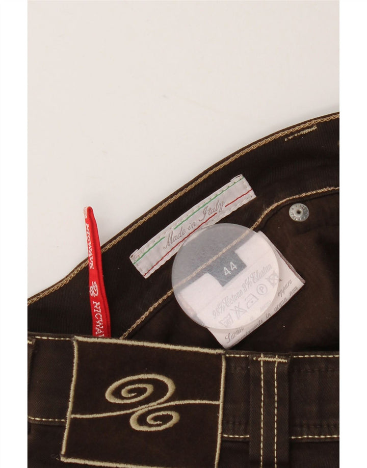 Damskie jeansy Nicwave IT 44 Medium W30 L34 Brązowa bawełna