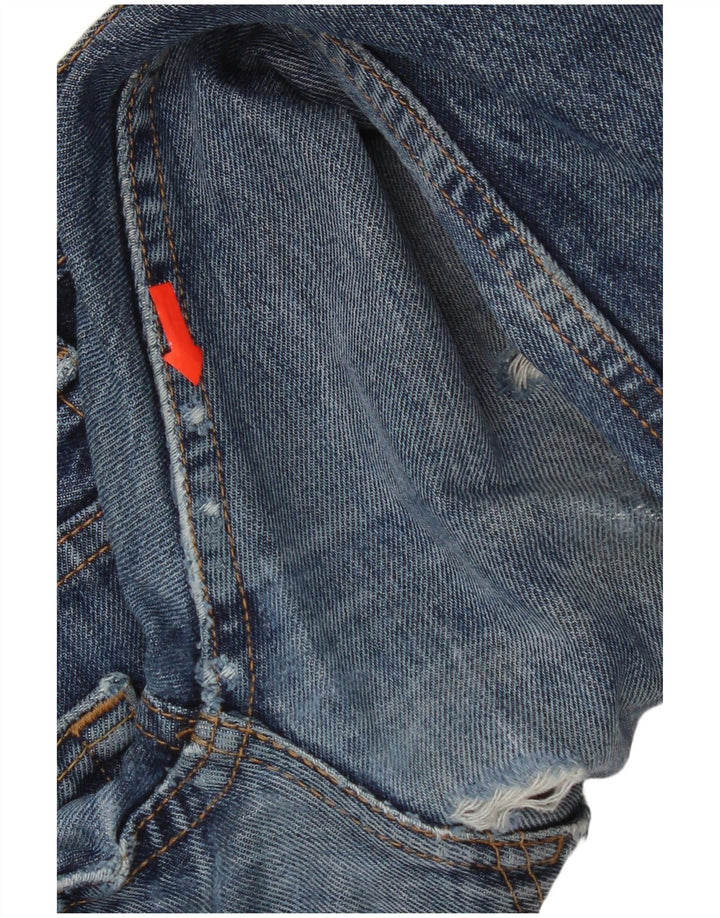 Męskie jeansy Levi's 505 w trudnej sytuacji W33 L30 Niebieska bawełna