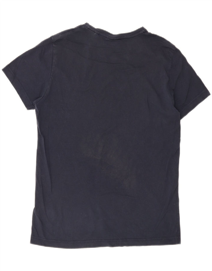 T-shirt męski GANT, średni, granatowy, bawełniany