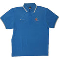 CHAMPION Mens Graphic Polo Shirt Large Blue Cotton Vintage Champion and Second-Hand Champion from Messina Hembry 