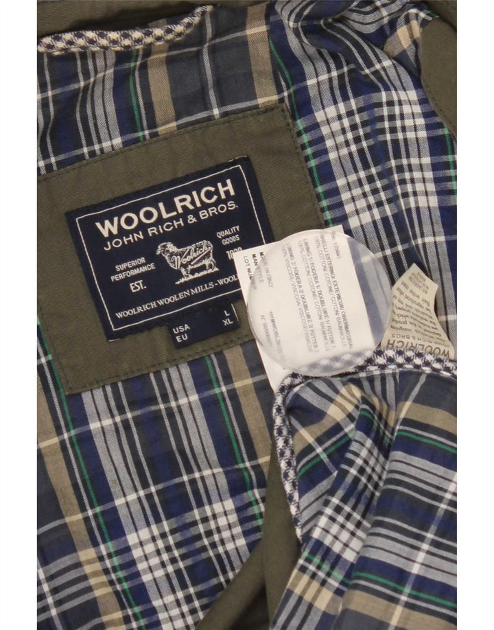 Kurtka męska Woolrich Utility UK 40, duża, zielona bawełna