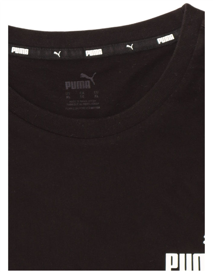 Męski T-shirt z grafiką Puma, XL, czarny