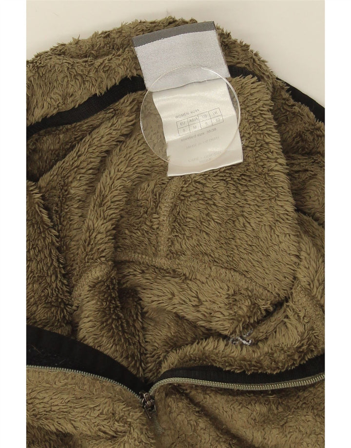 Damski sweter polarowy Jack Wolfskin z zamkiem błyskawicznym, UK 10, mały, khaki, poliester