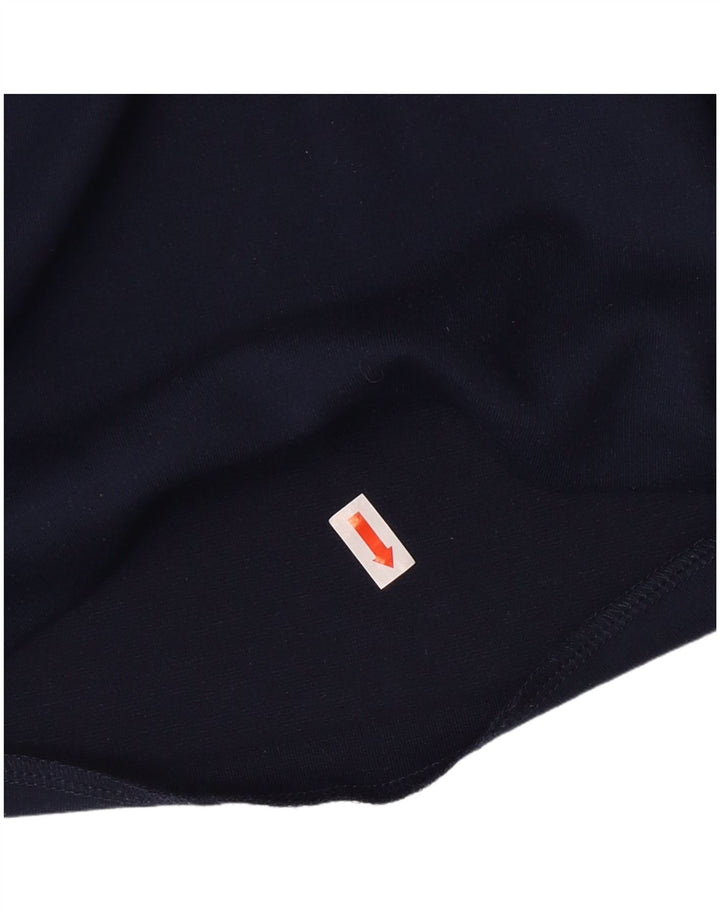 Damska spódnica ołówkowa Tommy Hilfiger mała W26 granatowa z poliestru w paski