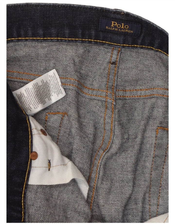 Polo Ralph Lauren Męskie obcisłe dżinsy W36 L32 Granatowa bawełna