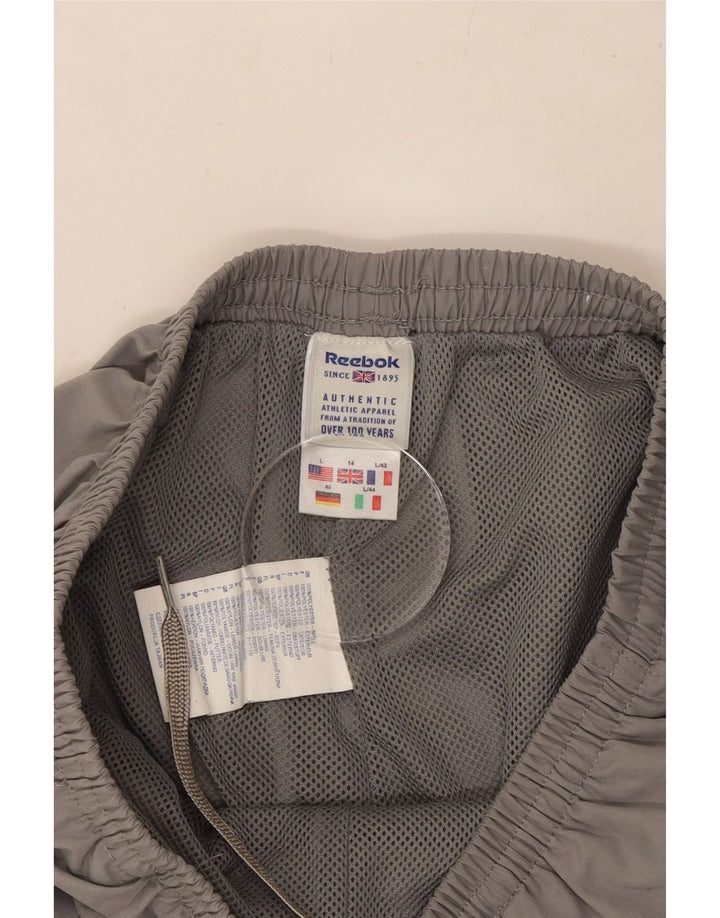 Damskie spodnie dresowe REEBOK Joggers UK 14, duży, szary poliester