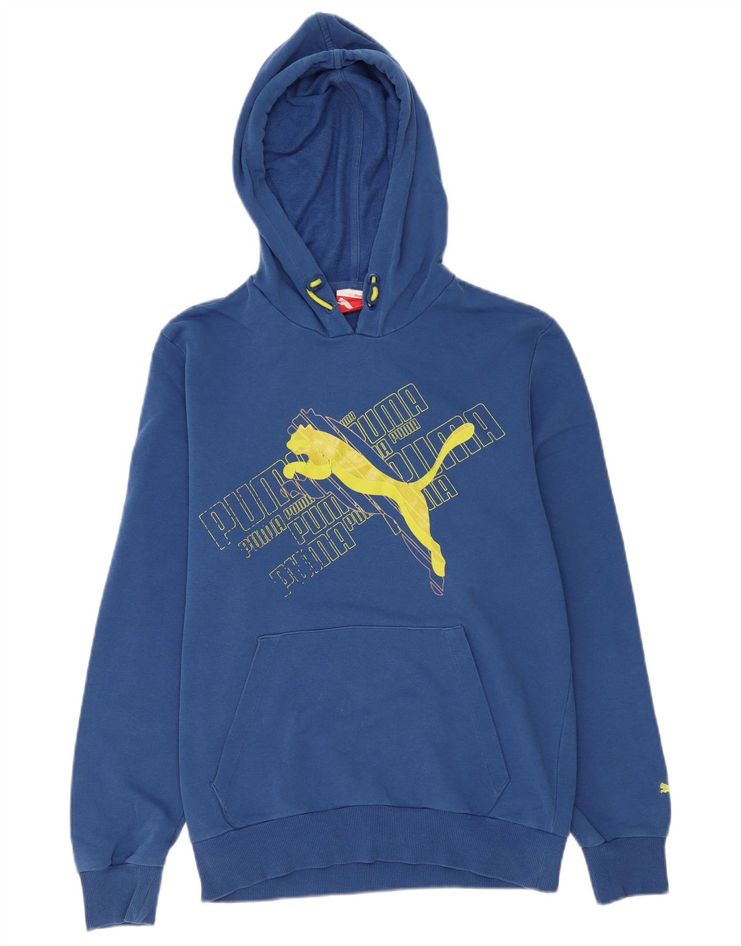 Męski sweter z kapturem i grafiką PUMA, mały, niebieski