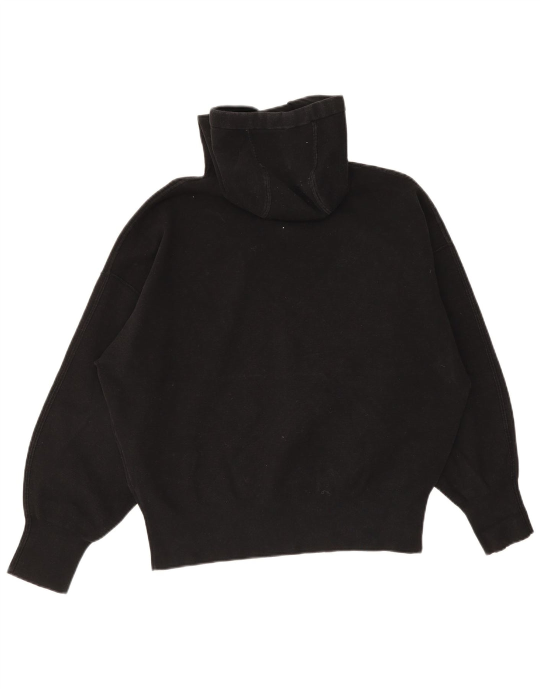 Cos Damski sweter oversize z kapturem UK 14, średni czarny bawełniany