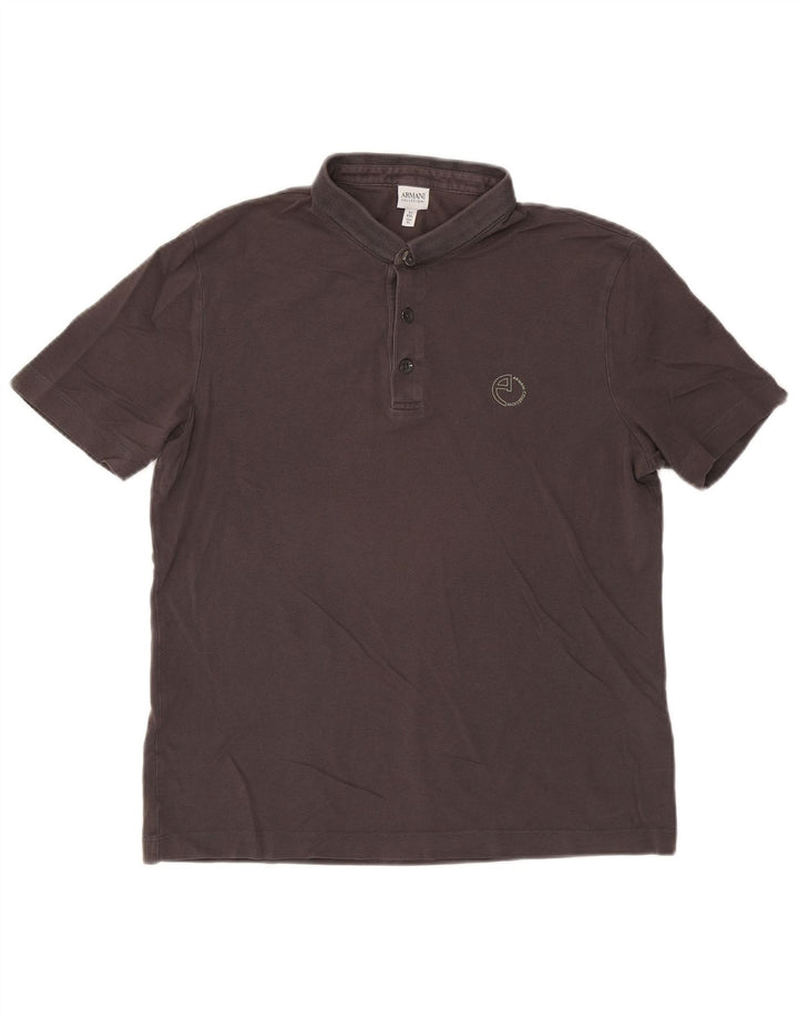 Męska koszulka polo Armani XL, szara, bawełniana