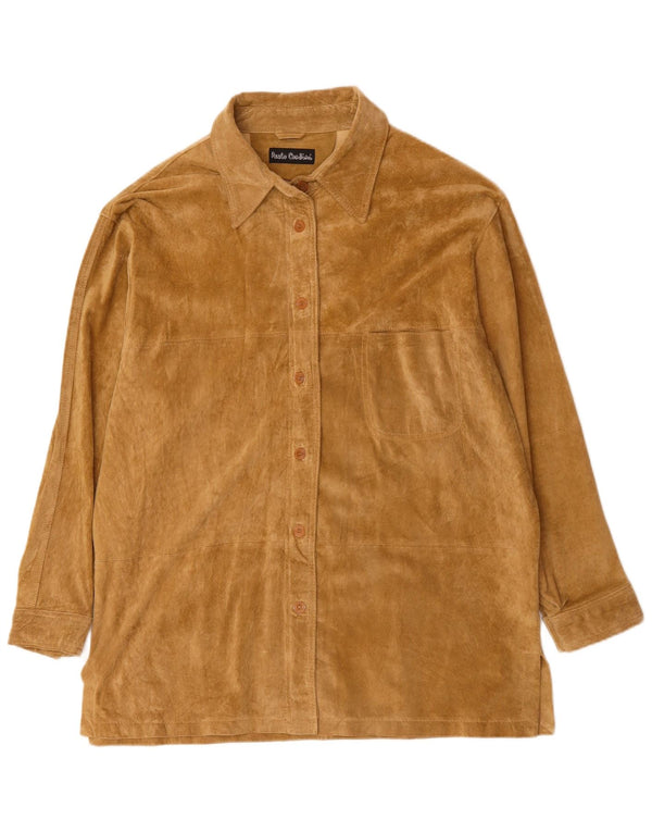 Zamszowa koszula damska PAOLO CONTINI EU 44 XL, beżowa