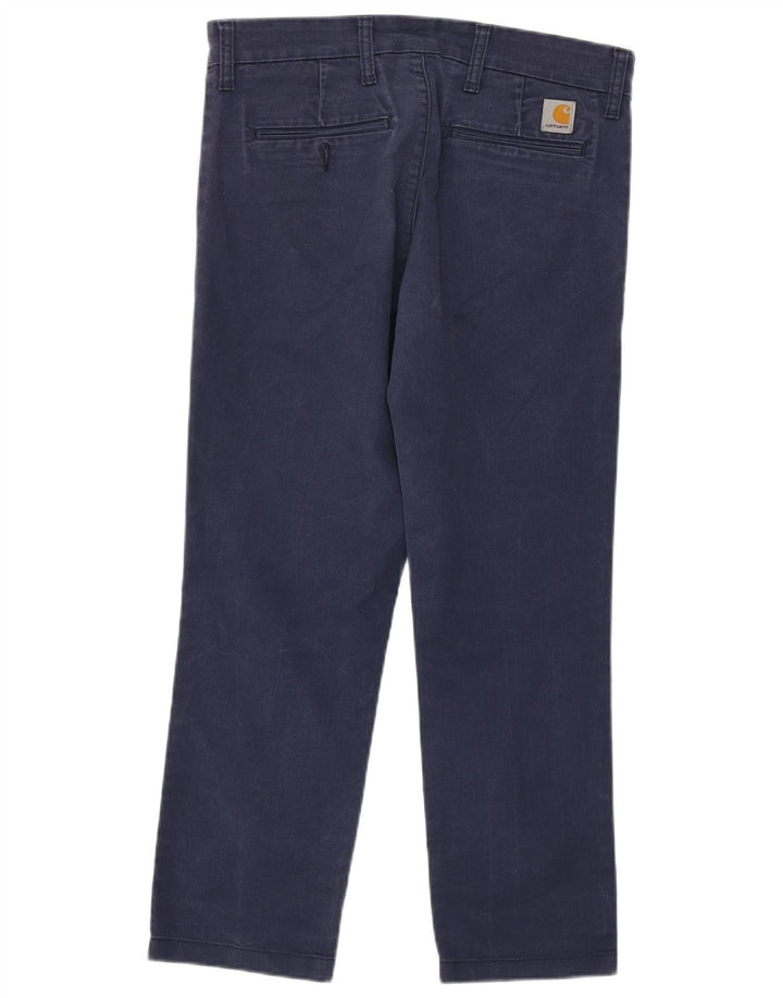Spodnie damskie CARHARTT Sid Straight Chino W31 L26 Granatowa bawełna