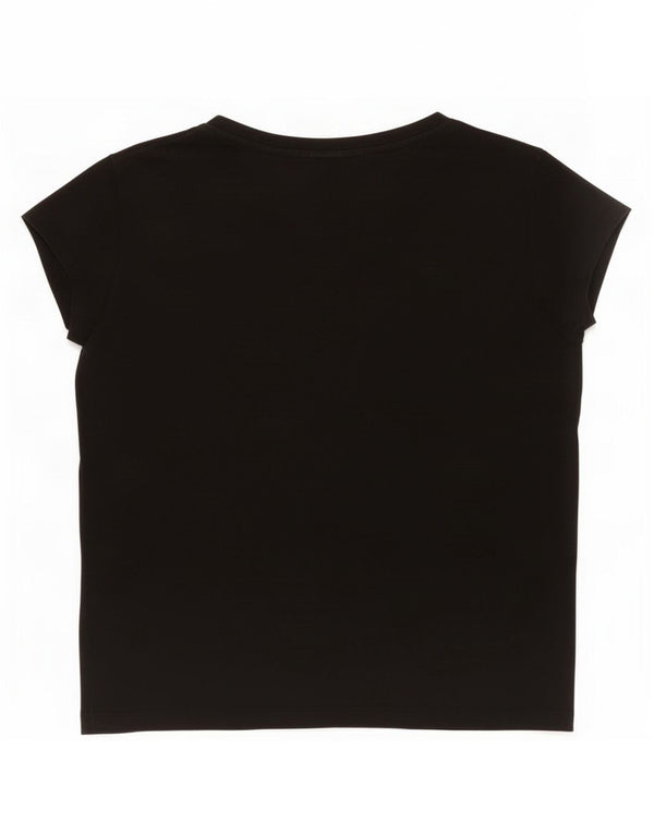 Damska koszulka Ellesse Crop Oversize z grafiką Top UK 10 Small Black Cotton