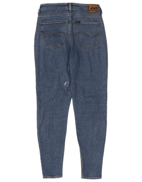 Damskie jeansy slim fit LEE W30 L31 Niebieskie bawełniane