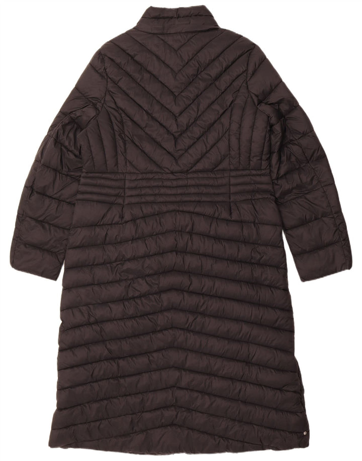 Karen Millen Damski płaszcz ocieplany UK 14, duży, czarny nylon