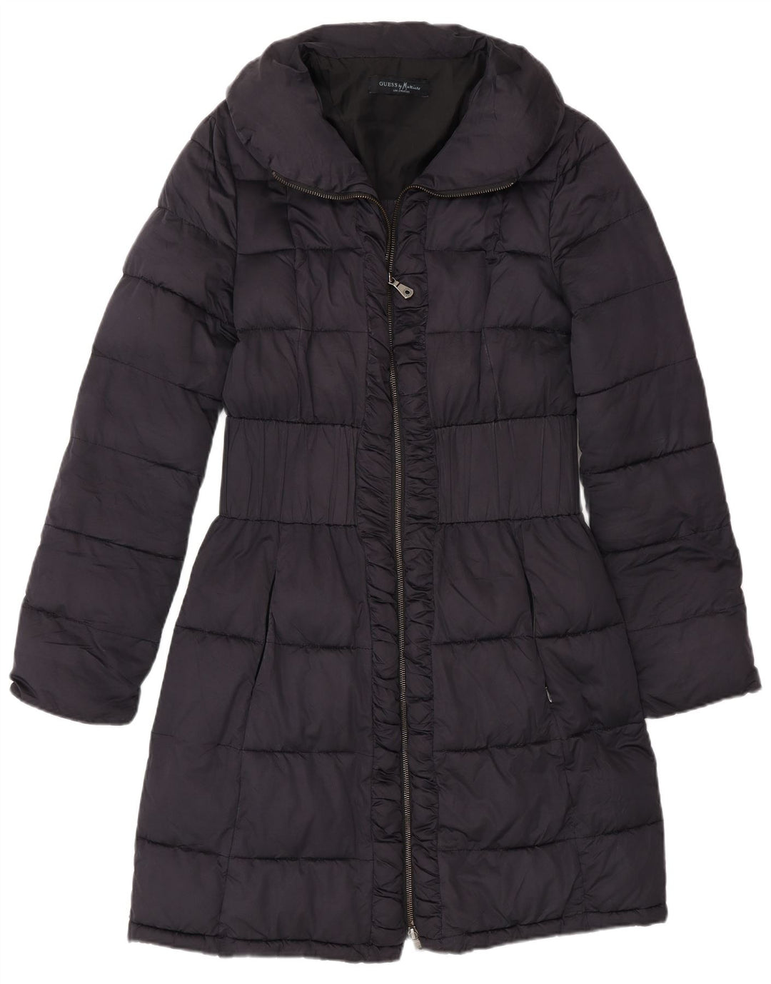 Damski ocieplany płaszcz Guess By Marciano IT 46, duży, granatowy, poliester
