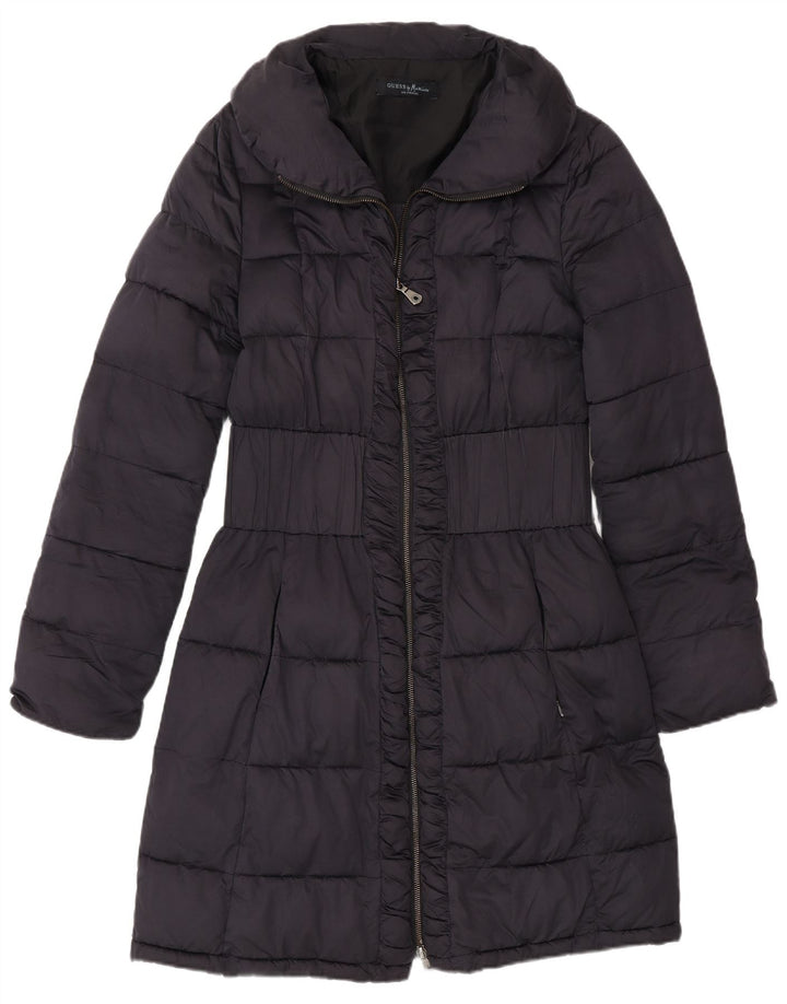 Damski ocieplany płaszcz Guess By Marciano IT 46, duży, granatowy, poliester