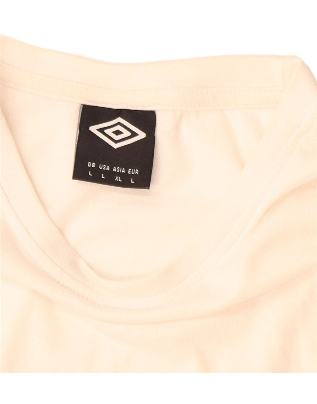 UMBRO Męski T-shirt Top Duży Biały Bawełniany
