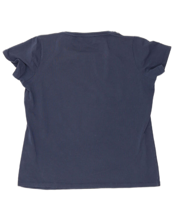Damska koszulka graficzna Trussardi Top UK 20 2XL Granatowa