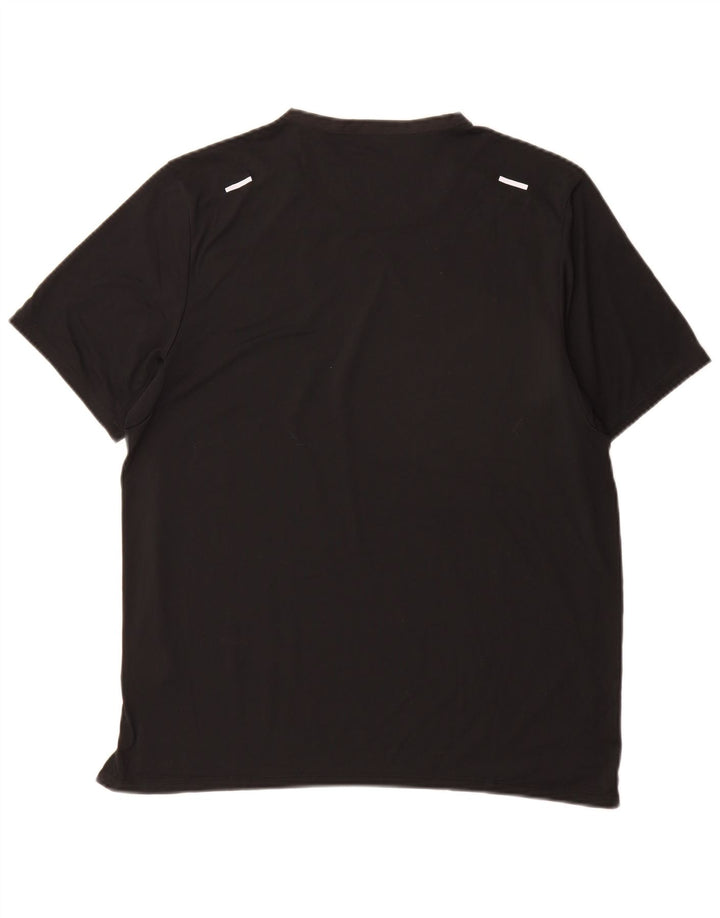 Męski T-shirt Nike Dri Fit, duży, czarny, poliestrowy