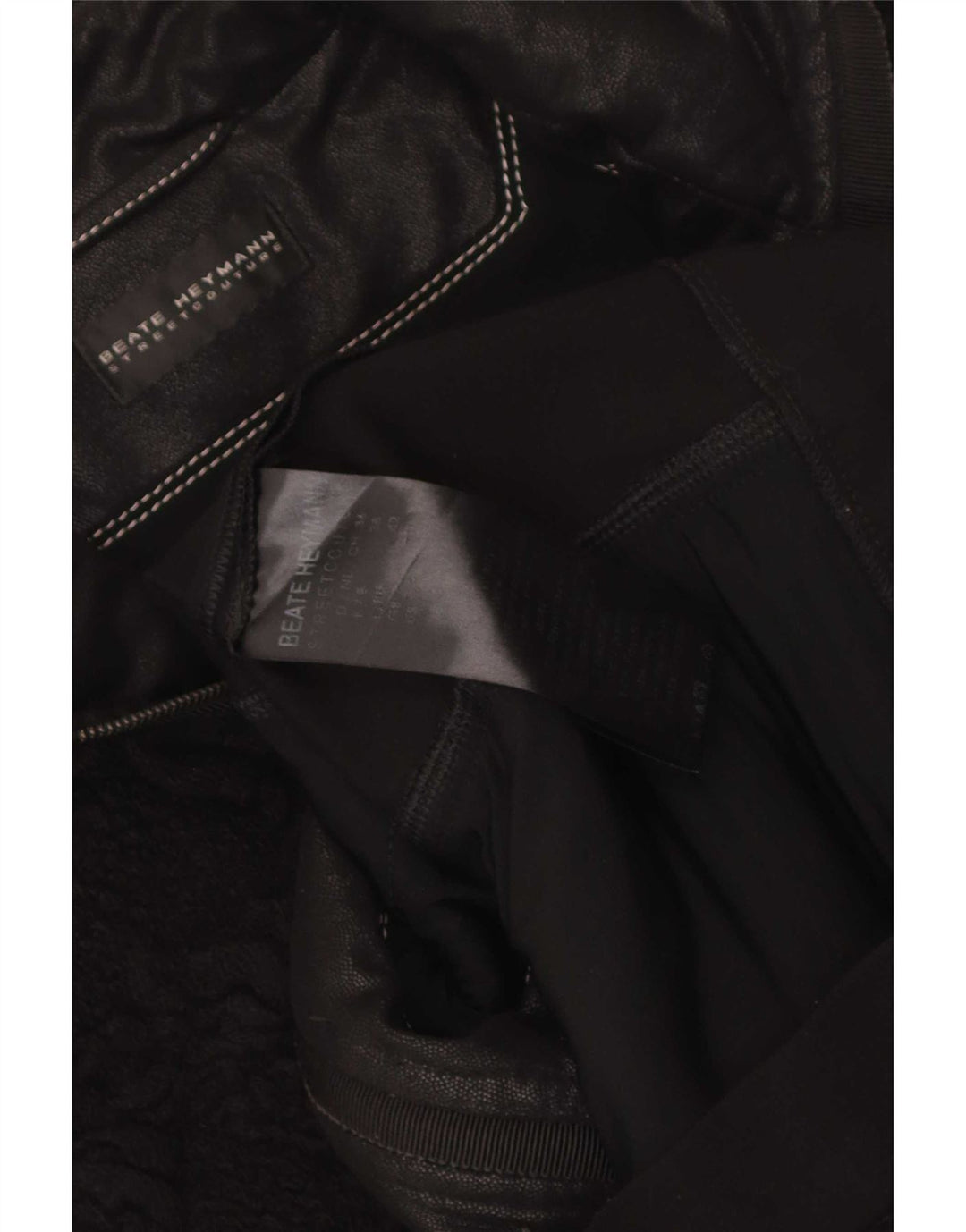 Beate Heymann Damski sweter kardigan UK 10 Small Black Wełna