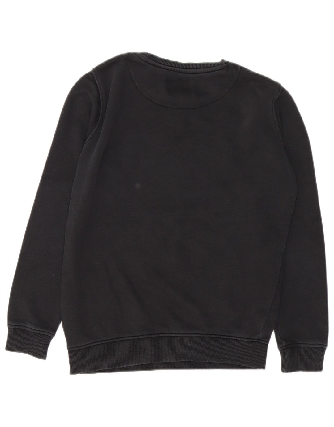 JACK WILLS Boys Graphic Sweatshirt Jumper 10-11 Years Black Cotton