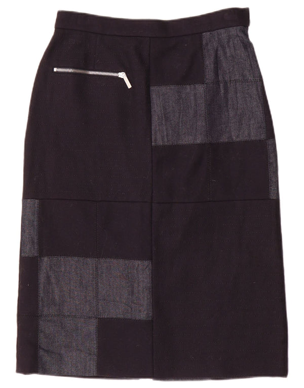 Damska spódnica midi Iceberg IT 40 Small W26 Granatowy patchworkowy nylon