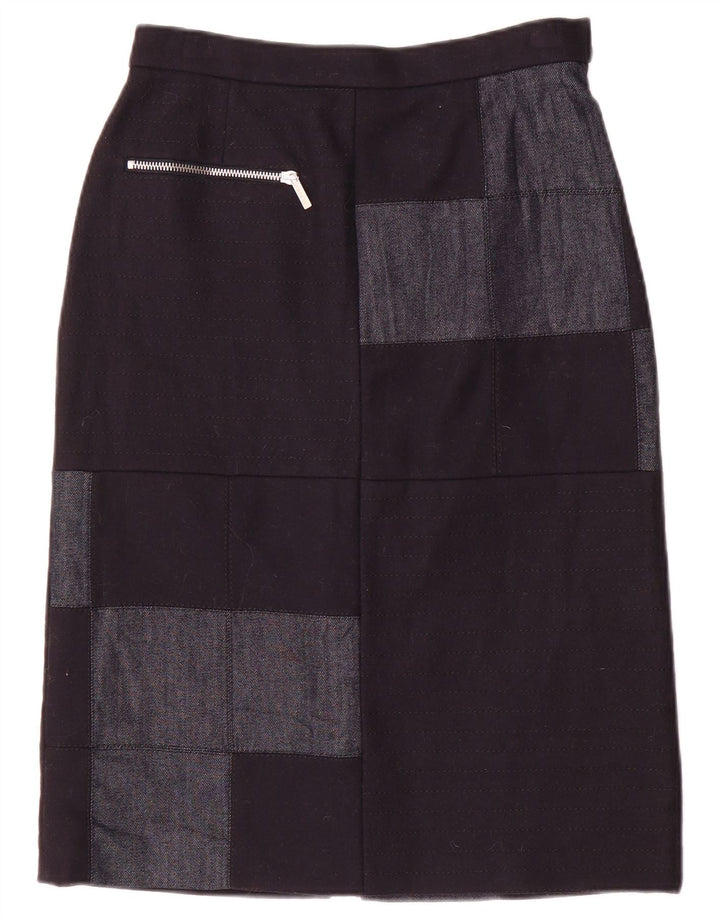 Damska spódnica midi Iceberg IT 40 Small W26 Granatowy patchworkowy nylon