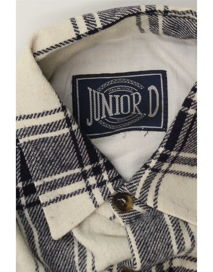 Męska koszula flanelowa Junior.D XL w białą kratę