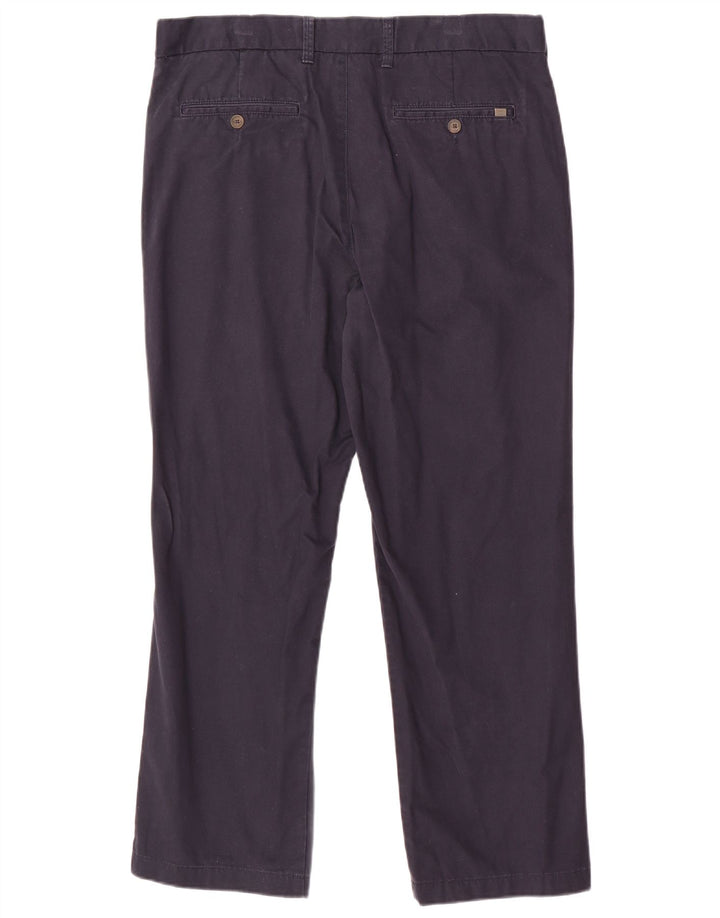 Męskie spodnie typu chino Regular Marks & Spencer W36 L29 Granatowa bawełna