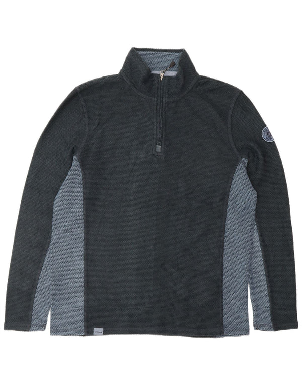 Męski sweter męski WEIRD FISH z zamkiem błyskawicznym XL, granatowy, blok kolorów