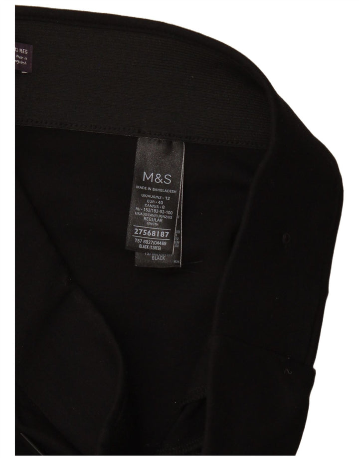 Legginsy damskie Marks & Spencer UK 12, średnia czarna wiskoza