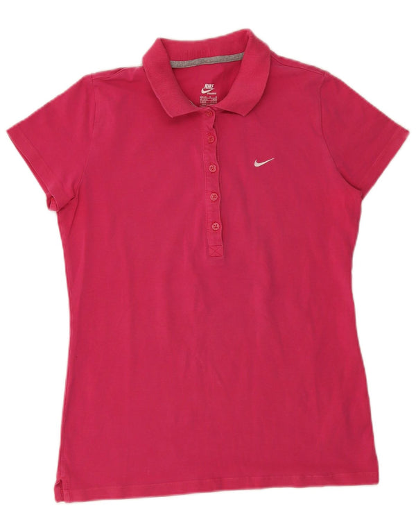 Damska koszulka polo Nike UK 16/18, duża, różowa, bawełniana