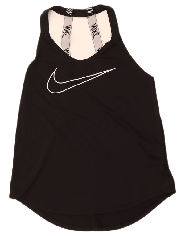 Damska kamizelka NIKE Dri Fit Loose Fit Graphic UK 12 Średnia czerń