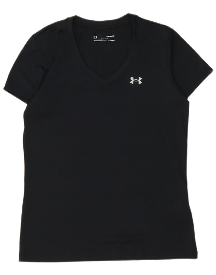Męski t-shirt Under Armour Heat Gear, mały, czarny poliester