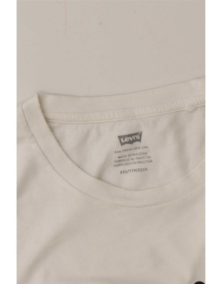 Damska koszulka oversize z grafiką Levi's Top UK 2 2XS biała