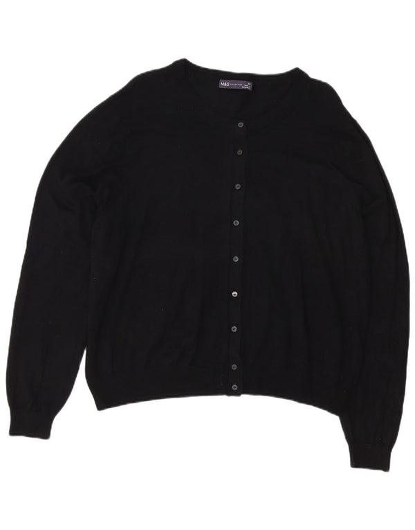 Sweter damski Marks & Spencer UK 22 3XL Czarna wiskoza