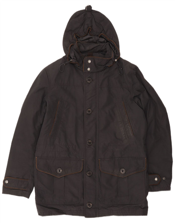 Męska kurtka parka z kapturem Massimo Dutti UK 38 Średni brąz