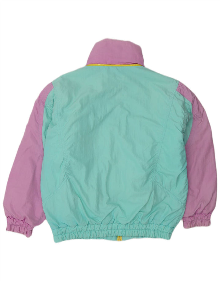 RODEO Womens Windbreaker Jacket EU 36 Small Turquoise Colourblock
