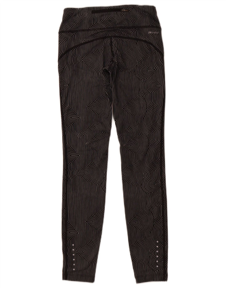 Damskie legginsy NIKE Dri Fit UK 6 XS w szare prążki