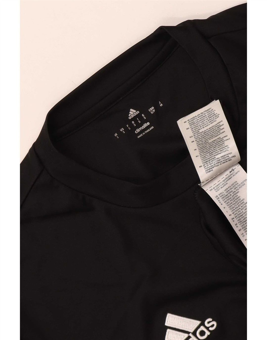 Adidas Męska koszulka Climalite Top, mała, czarna, z poliestru