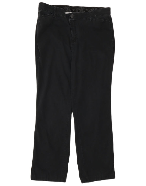 Damskie proste spodnie Lee US 14 XL W34 L30 Granatowa bawełna