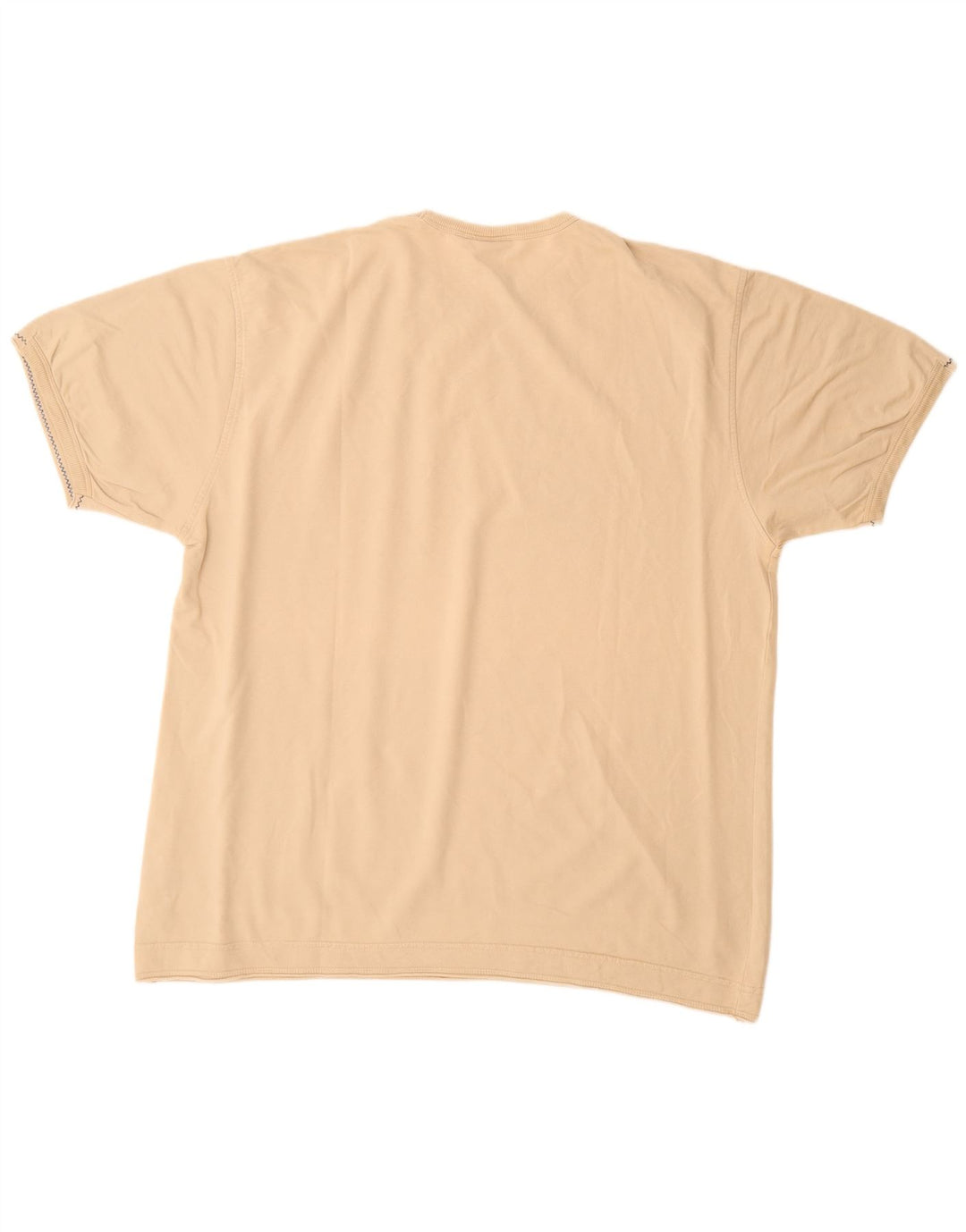 Męska bluza z krótkim rękawem SCOTCH & SODA, z grafiką, XL, beżowa, bawełniana